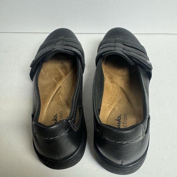 Clarks Women's Carleigh Eliza Flat Black Size 8.5 M - Picture 4 of 5